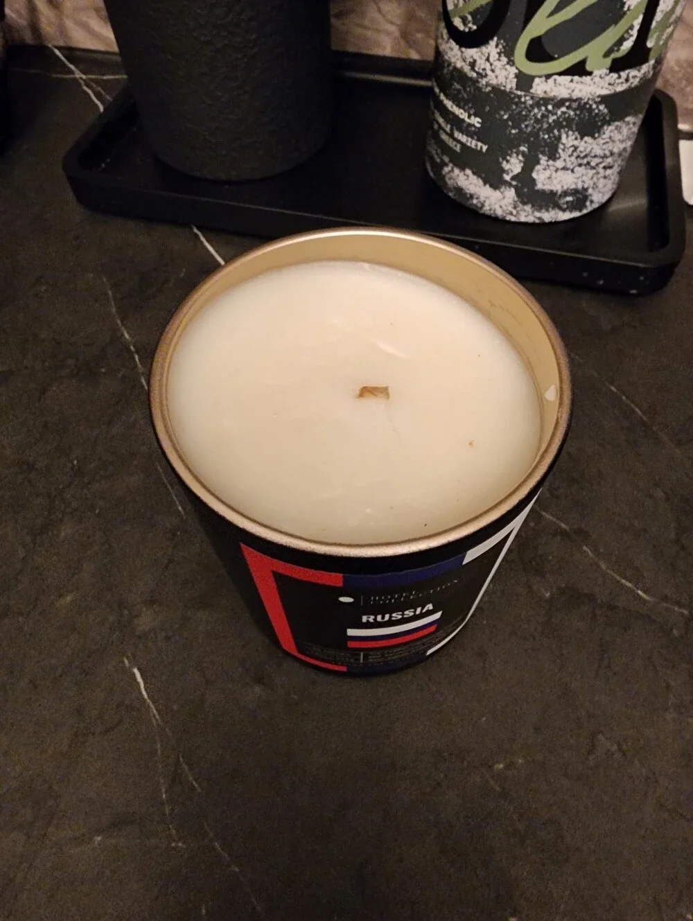 NWOT Hotel Collection Russia Scented Candle - Black